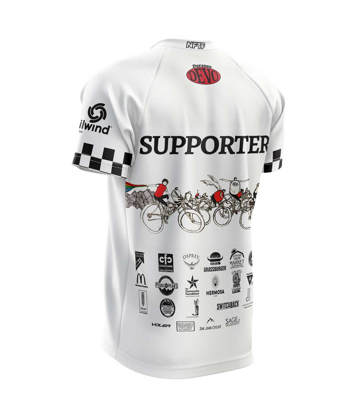 M. TRAIL JERSEY - DURANGO DEVO SUPPORTER - Voler - PRINT - 1T101NLPRT