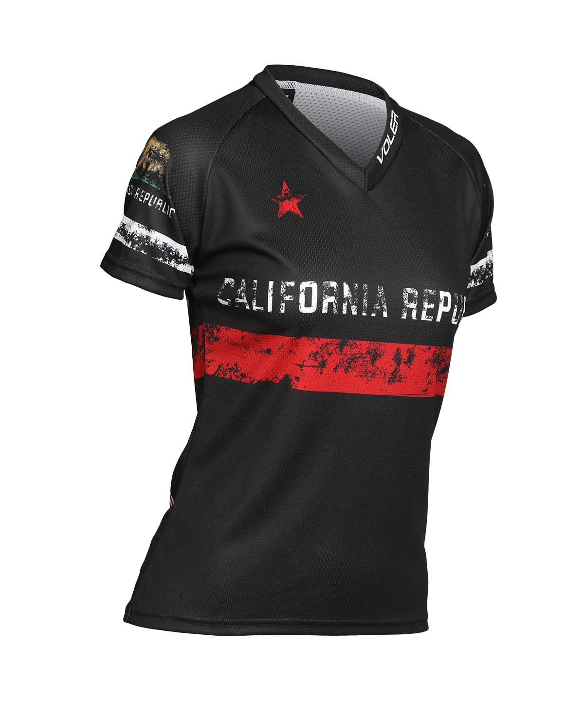 W. TRAIL JERSEY - CALIFORNIA VINTAGE - Voler - BLACK - 1T201KPBLK