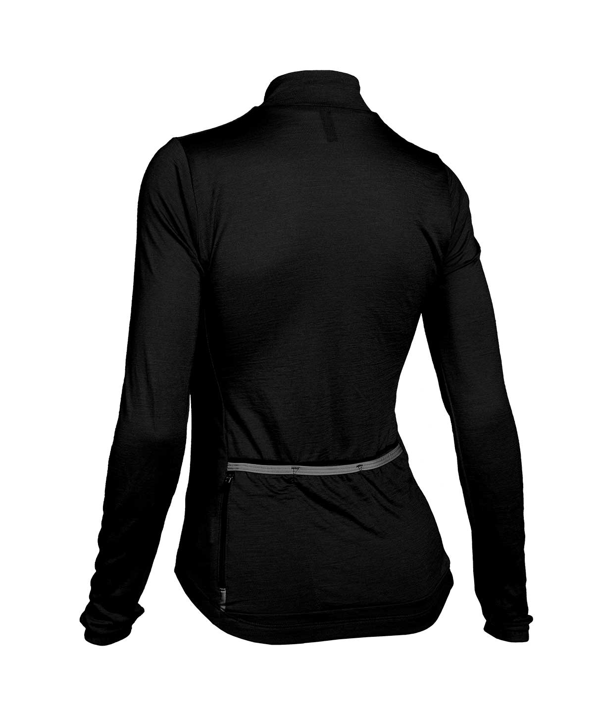 W. MIDWEIGHT MERINO LS JERSEY - Voler - BLACK - 1020M05BLK