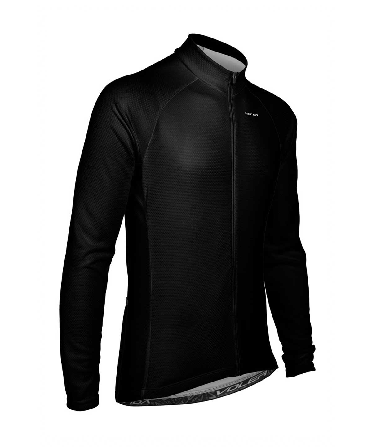 M. PELOTON LIGHTWEIGHT LS JERSEY - SOLID - Voler - BLACK - 1T101QJBLK