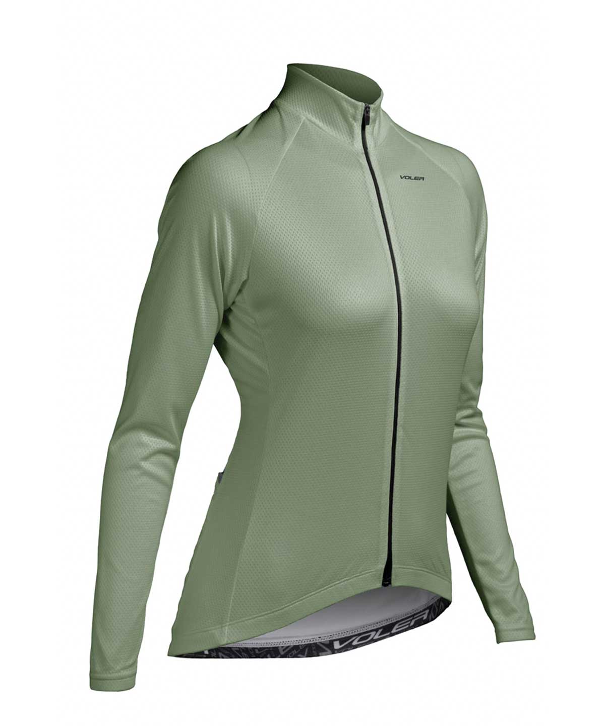 W. PELOTON LIGHTWEIGHT LS JERSEY - SOLID - Voler - AGAVE - 1T201QJAGV