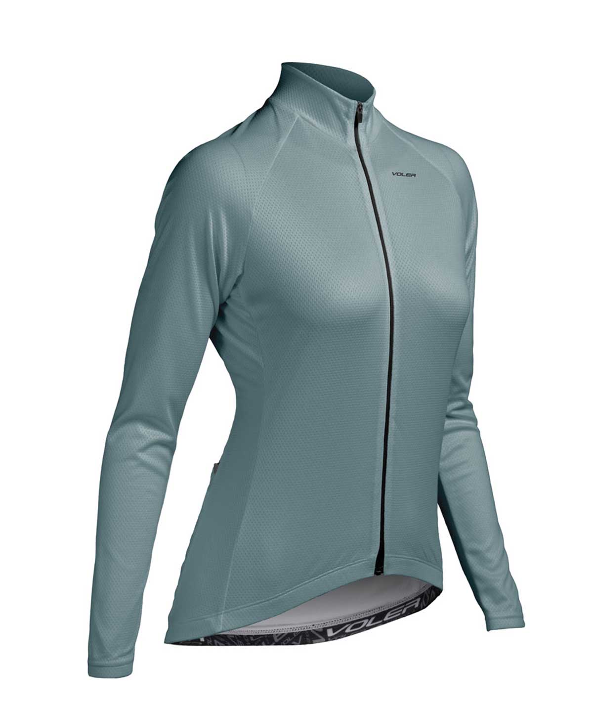 W. PELOTON LIGHTWEIGHT LS JERSEY - SOLID - Voler - STONEWASH - 1T201QJSTN