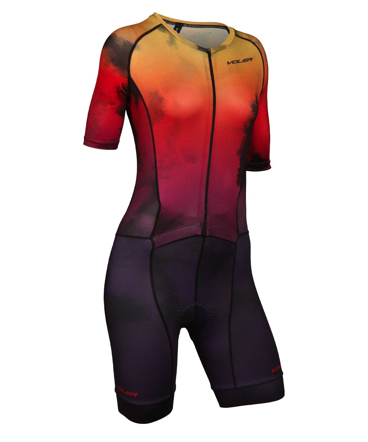 W'S PERFORMANCE TRI SS SKINSUIT - Voler - RAINBOW STORM - 1020M21PRT