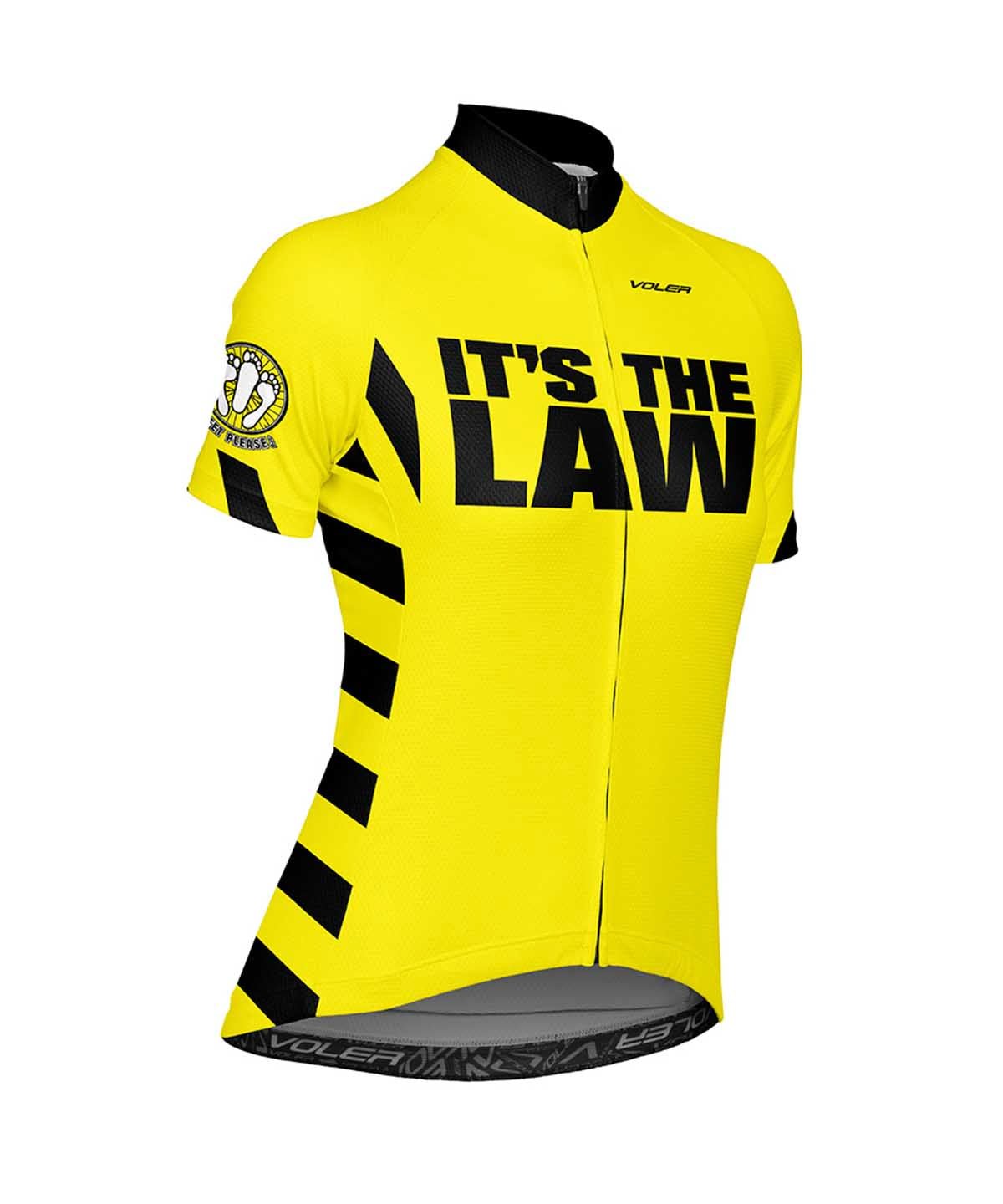 W. PELOTON CLUB JERSEY - 3 FEET PLEASE - Voler - HI - VIS YELLOW - 1T201P5VIS
