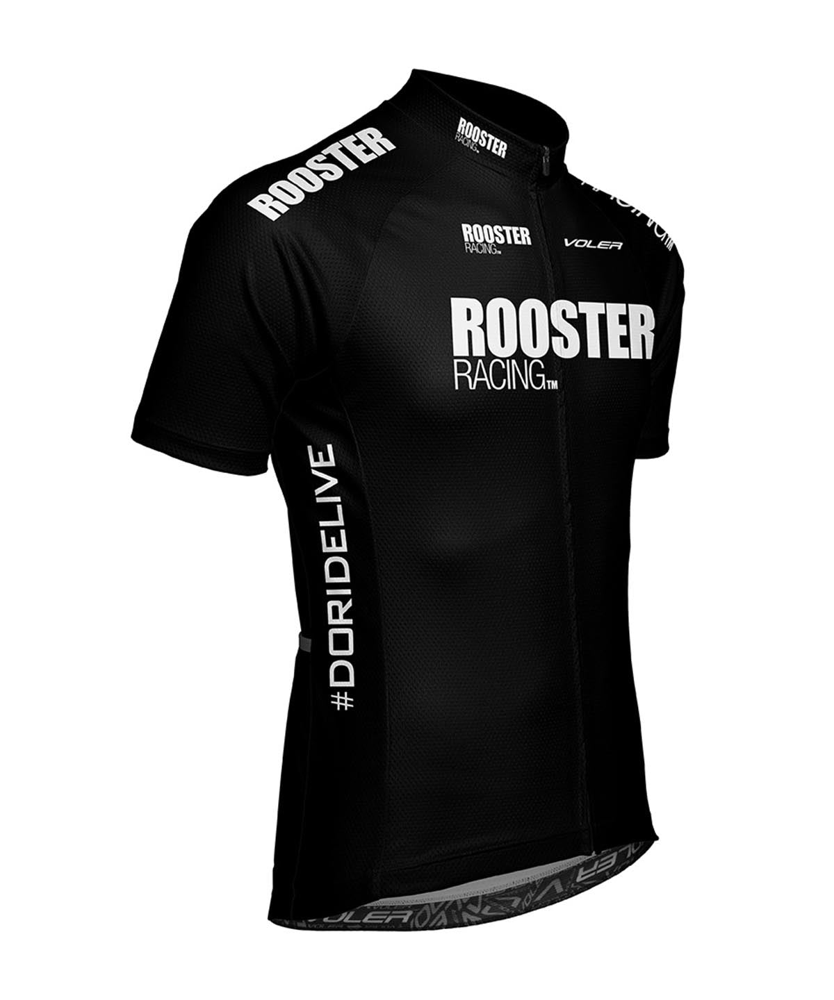 M. PELOTON CLUB JERSEY - ROOSTER RACING - Voler - BLACK - 1T101P7BLK