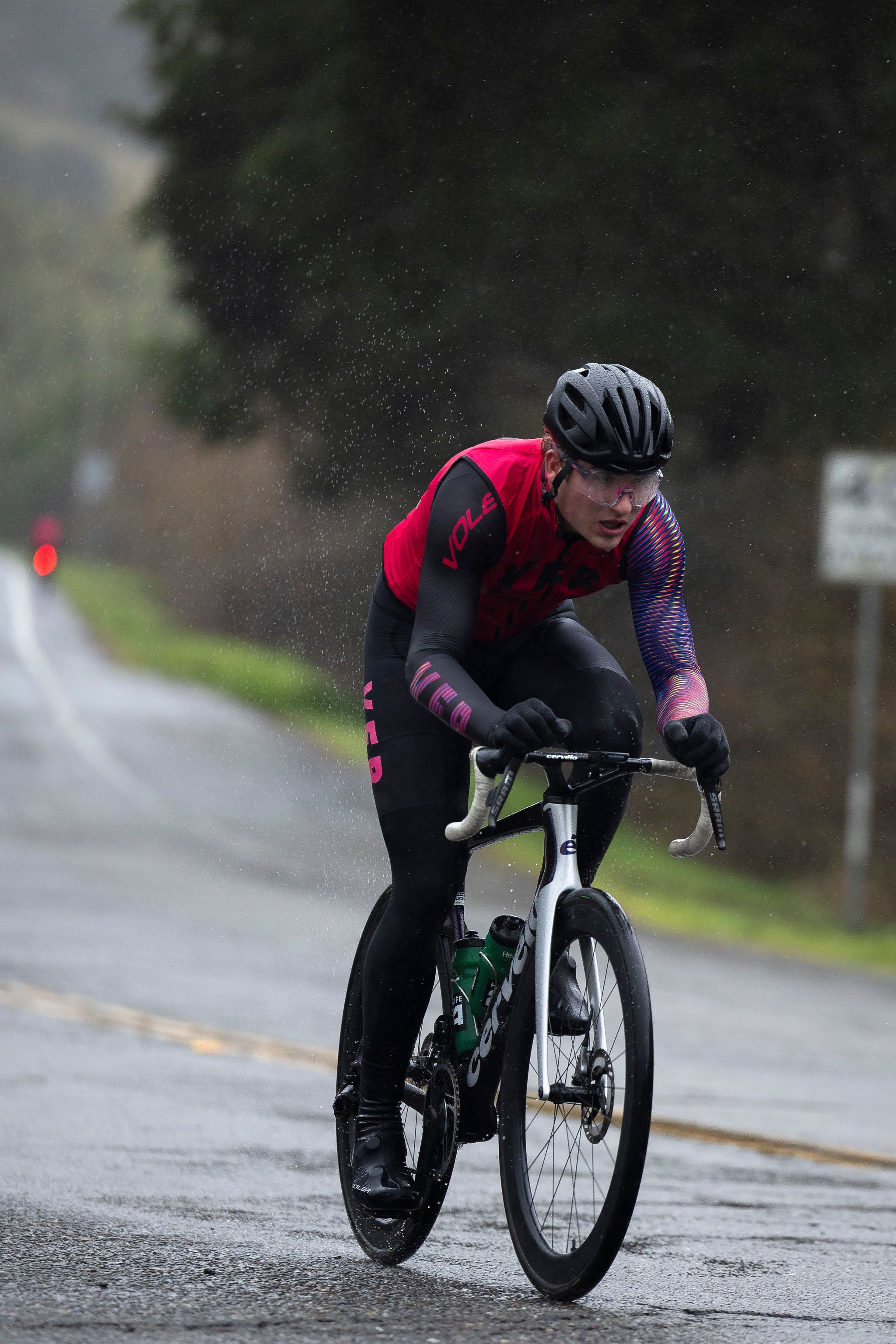 Voler Factory Racing 2025 rainy day solo cyclist