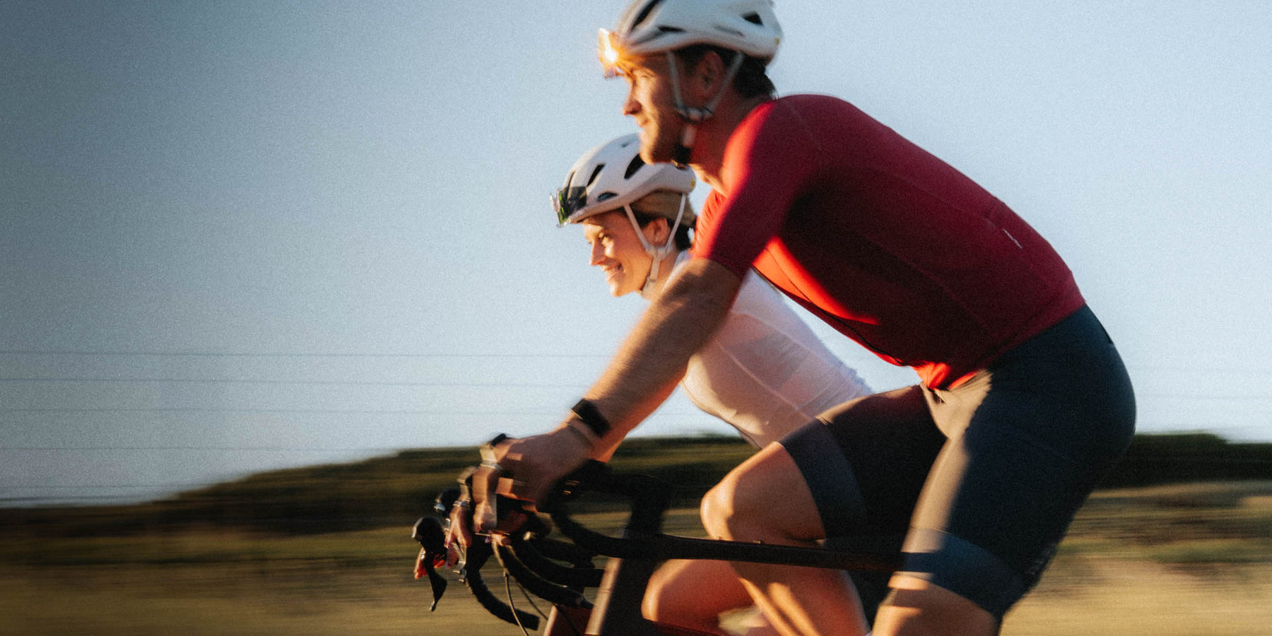 Cyclists riding in Voler cycling bottoms.