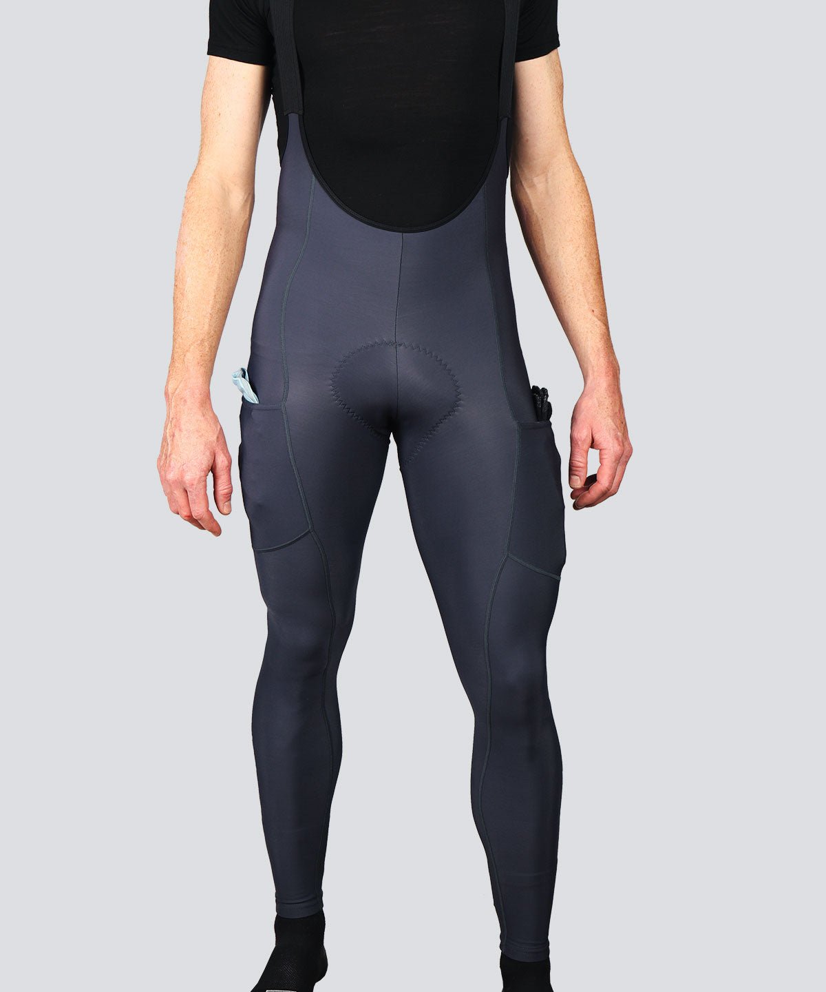 M. ARTICO X CARGO BIB TIGHT - GUNMETAL BLUE