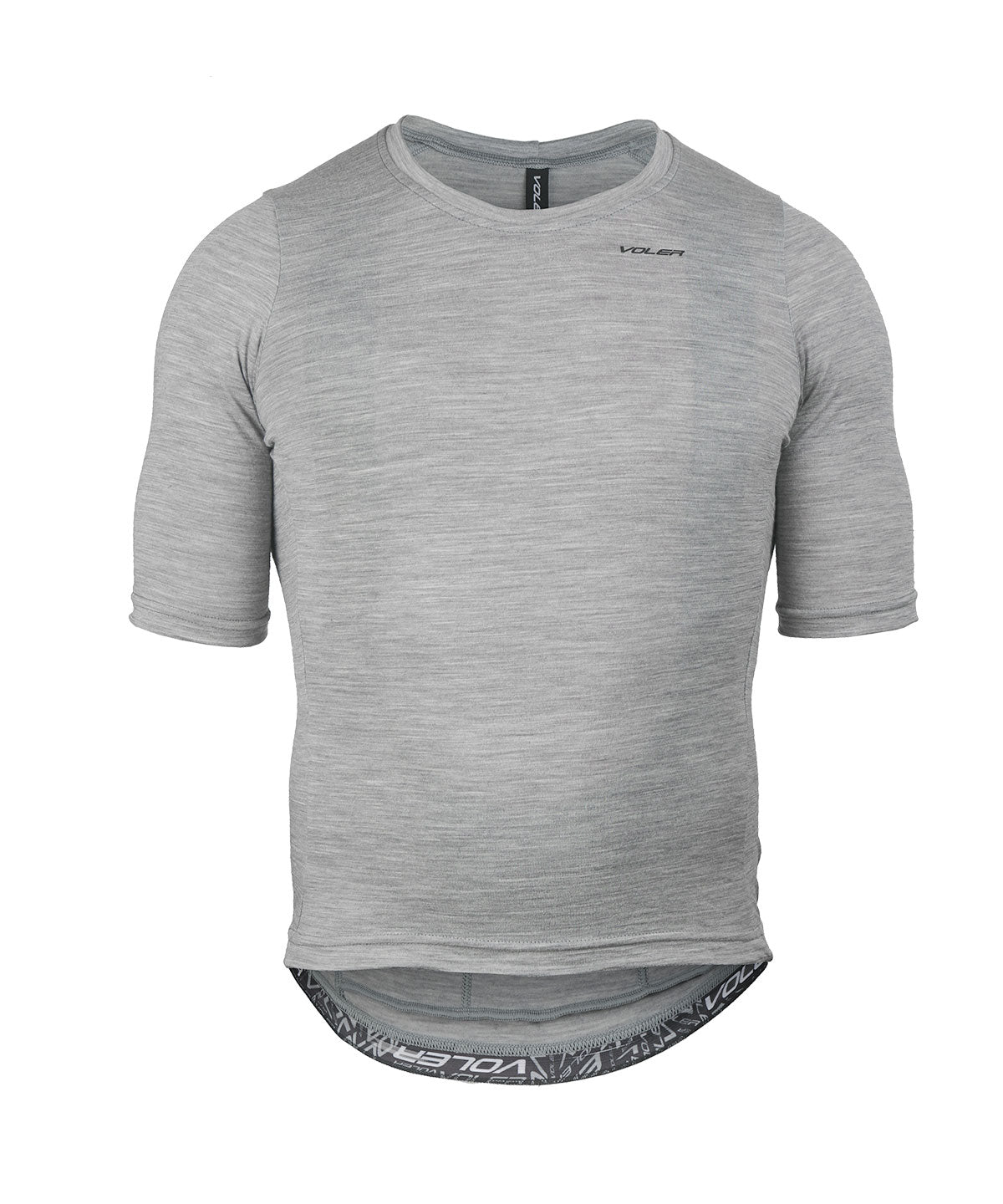 M. LIGHTWEIGHT MERINO ZIPPERLESS JERSEY - Voler - HEATHER GREY - 1010N24GRY