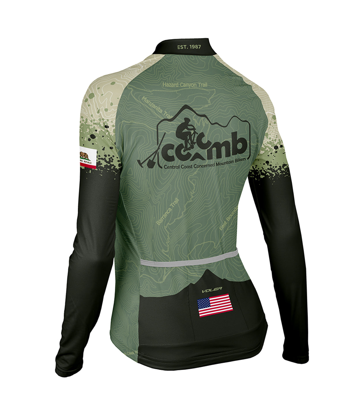 W. PELOTON COASTAL LS JERSEY - 3CMB - Voler - PRINT - 1T201Z9PRT