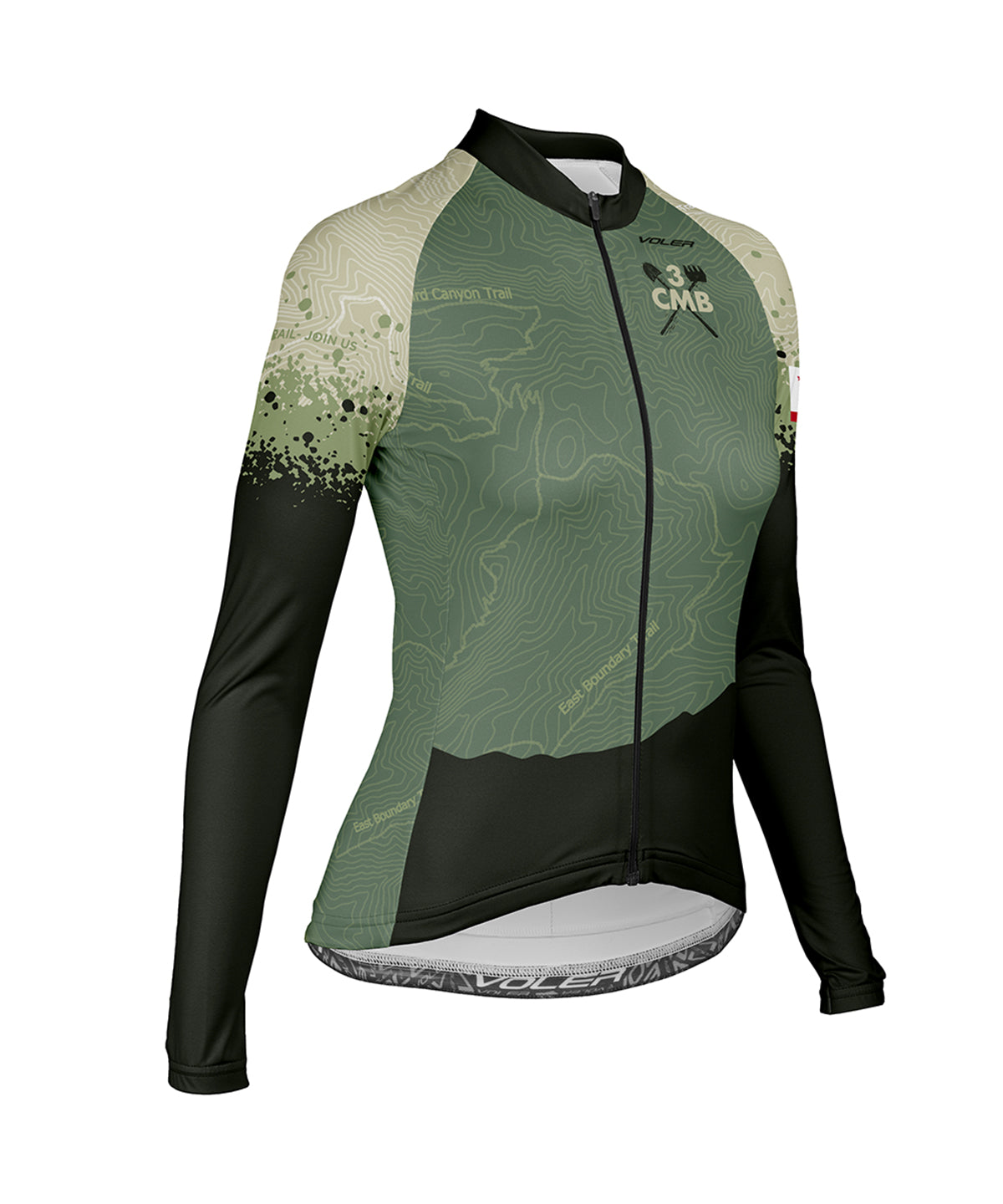 W. PELOTON COASTAL LS JERSEY - 3CMB - Voler - PRINT - 1T201Z9PRT