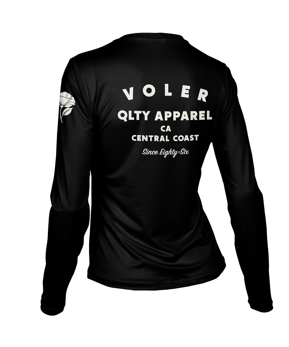 W. ENDURANCE AIR LS TEE - QLTY APPAREL - Voler - BLACK - 1T201ZOBLK