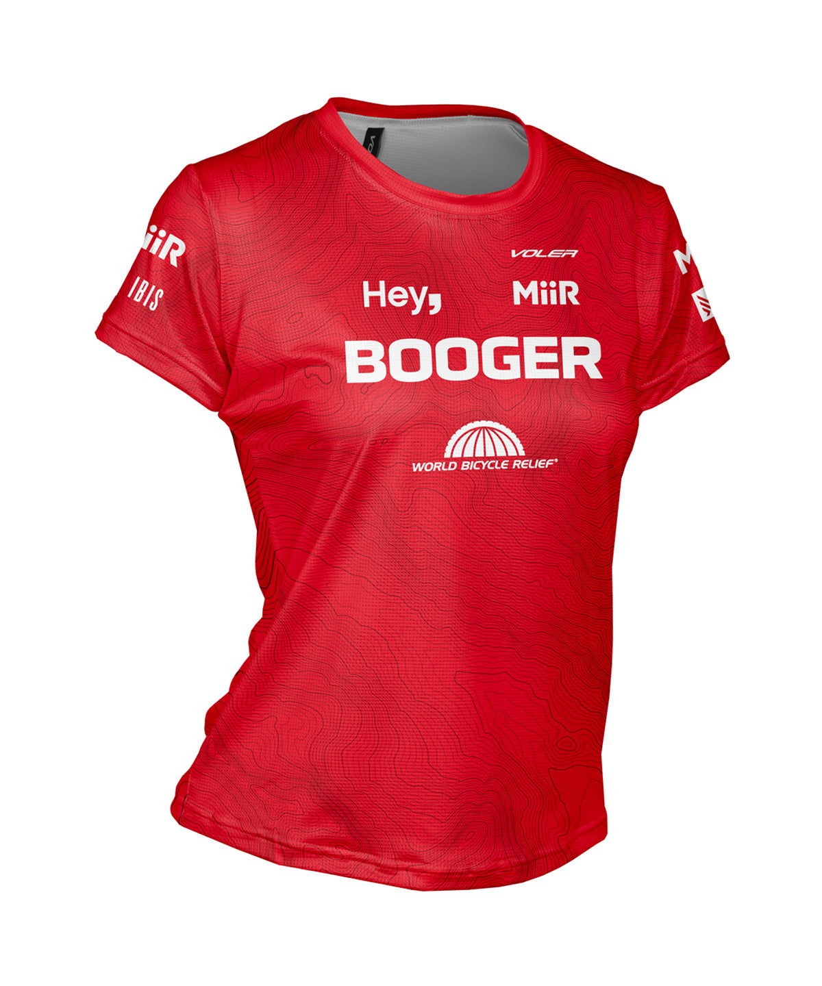 W. ENDURANCE AIR TEE - TEAM BOOGER - Voler - RED - 1T201WPRED