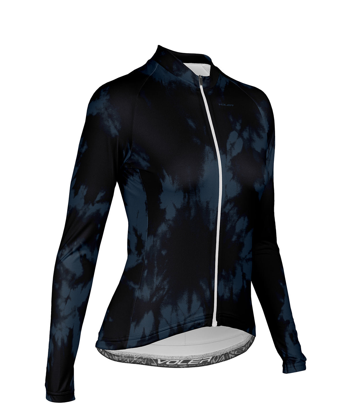 W. PELOTON COASTAL LS JERSEY - TIE DYE - Voler - GUNMETAL BLUE - 1T201Z4GUN