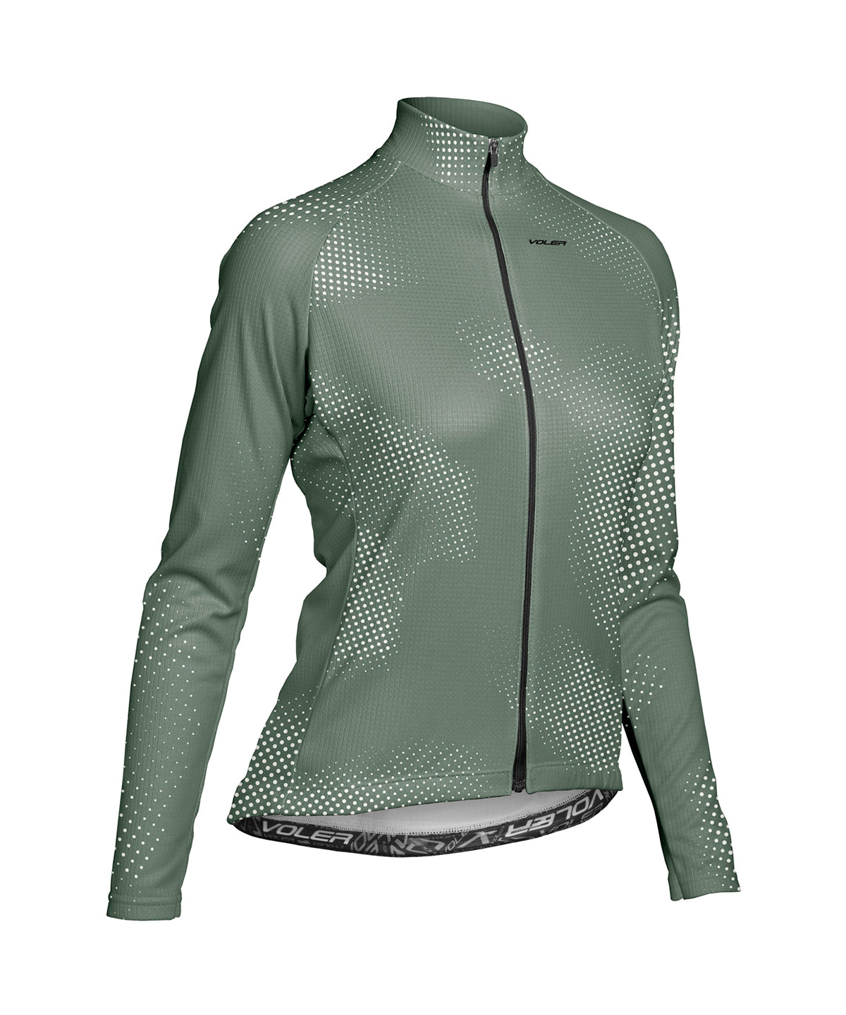 W. PELOTON THERMAL JERSEY - MATRIX - Voler - SEA PINE - 1T201ZGSPN