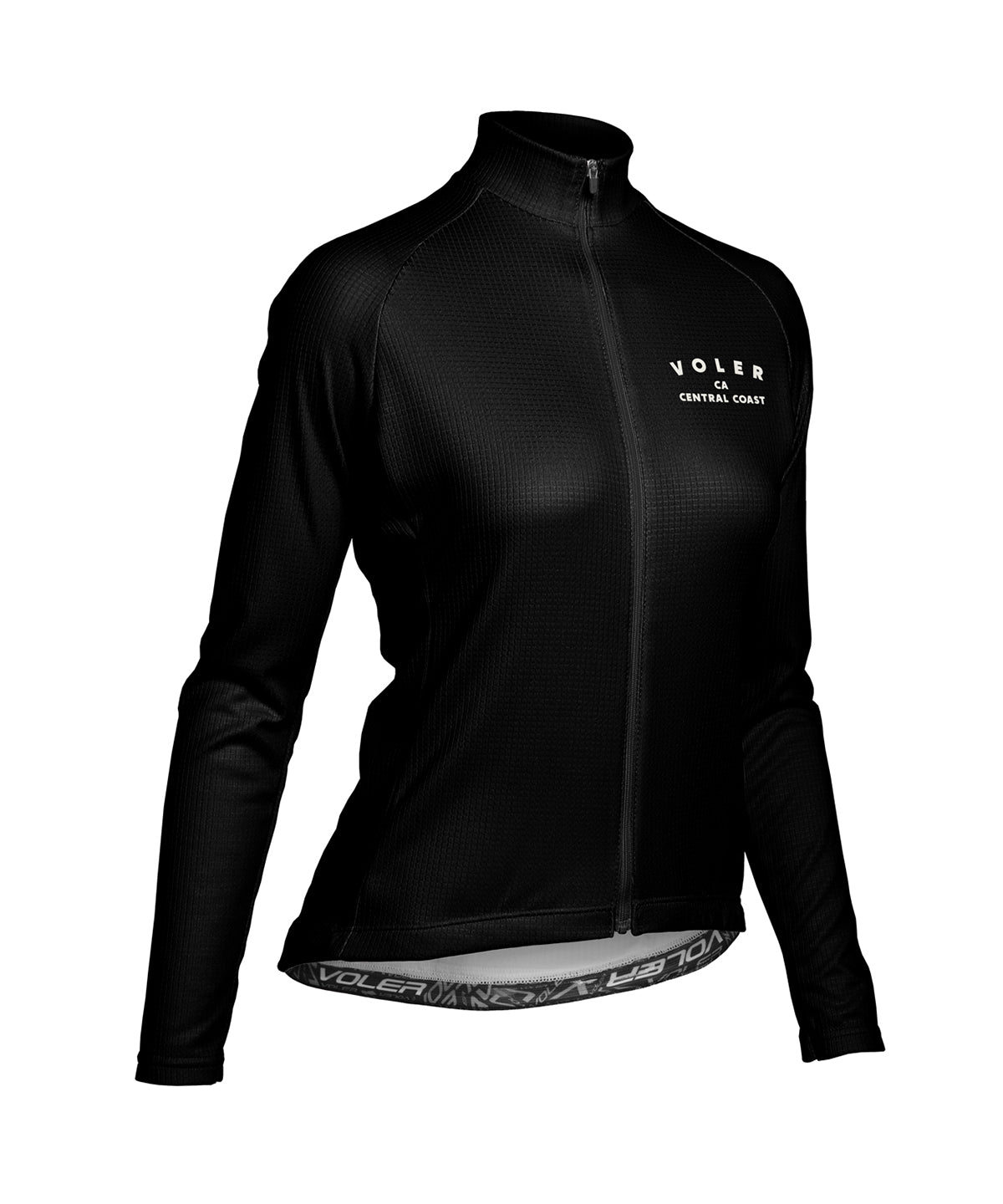 W. PELOTON THERMAL JERSEY - QLTY APPAREL - Voler - BLACK - 1T201ZPBLK