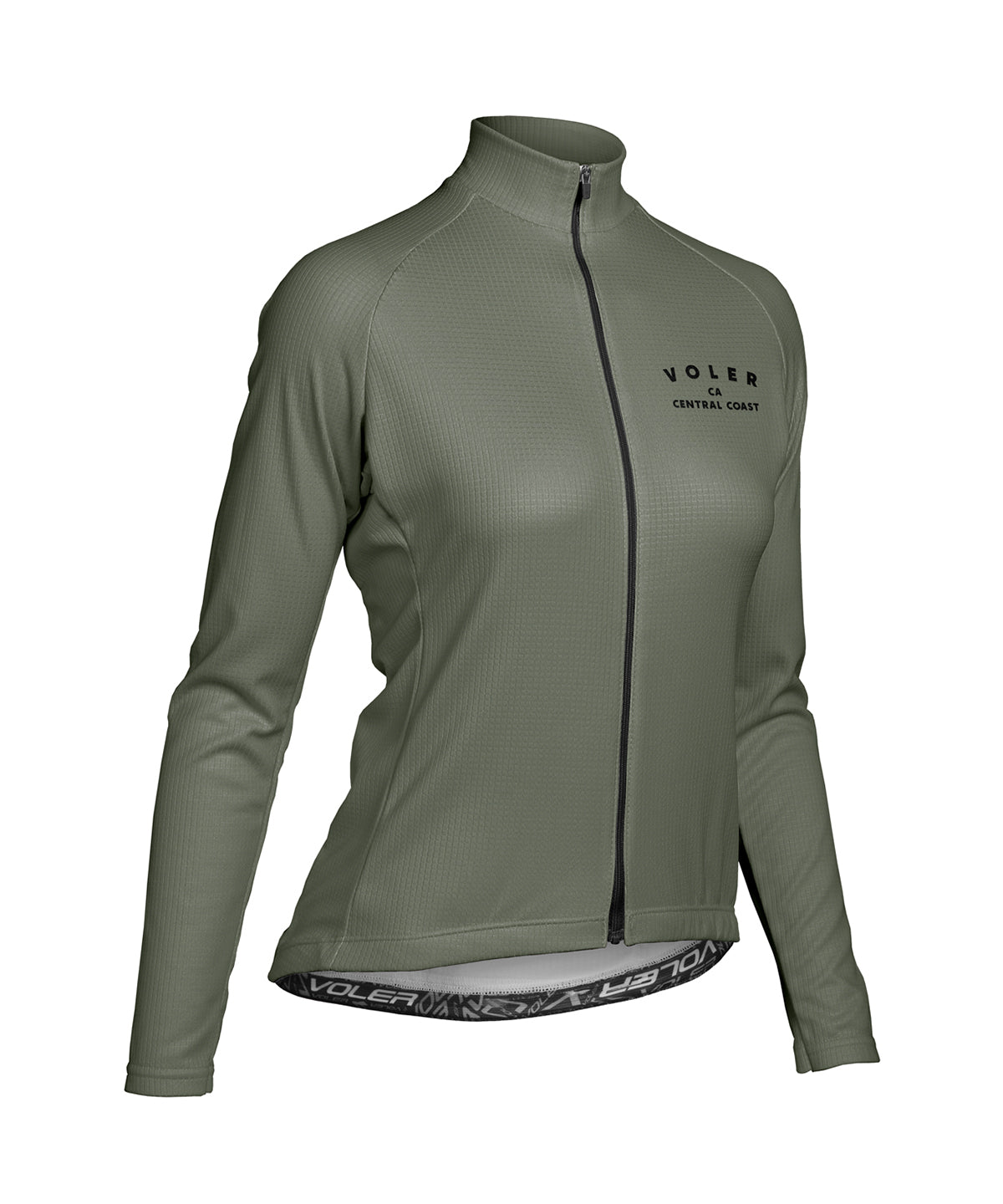 W. PELOTON THERMAL JERSEY - QLTY APPAREL - Voler - SEA PINE - 1T201ZPSPN