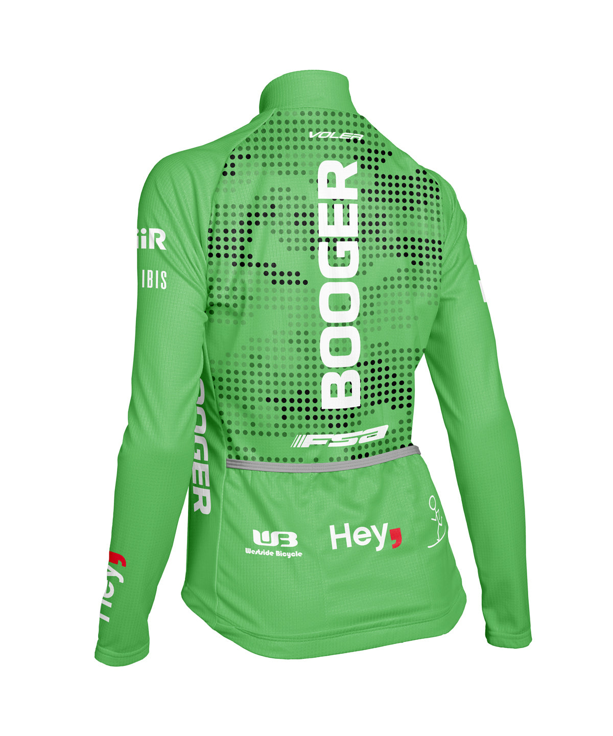 W. PELOTON THERMAL JERSEY - TEAM BOOGER - Voler - GREEN - 1T201WSGRN