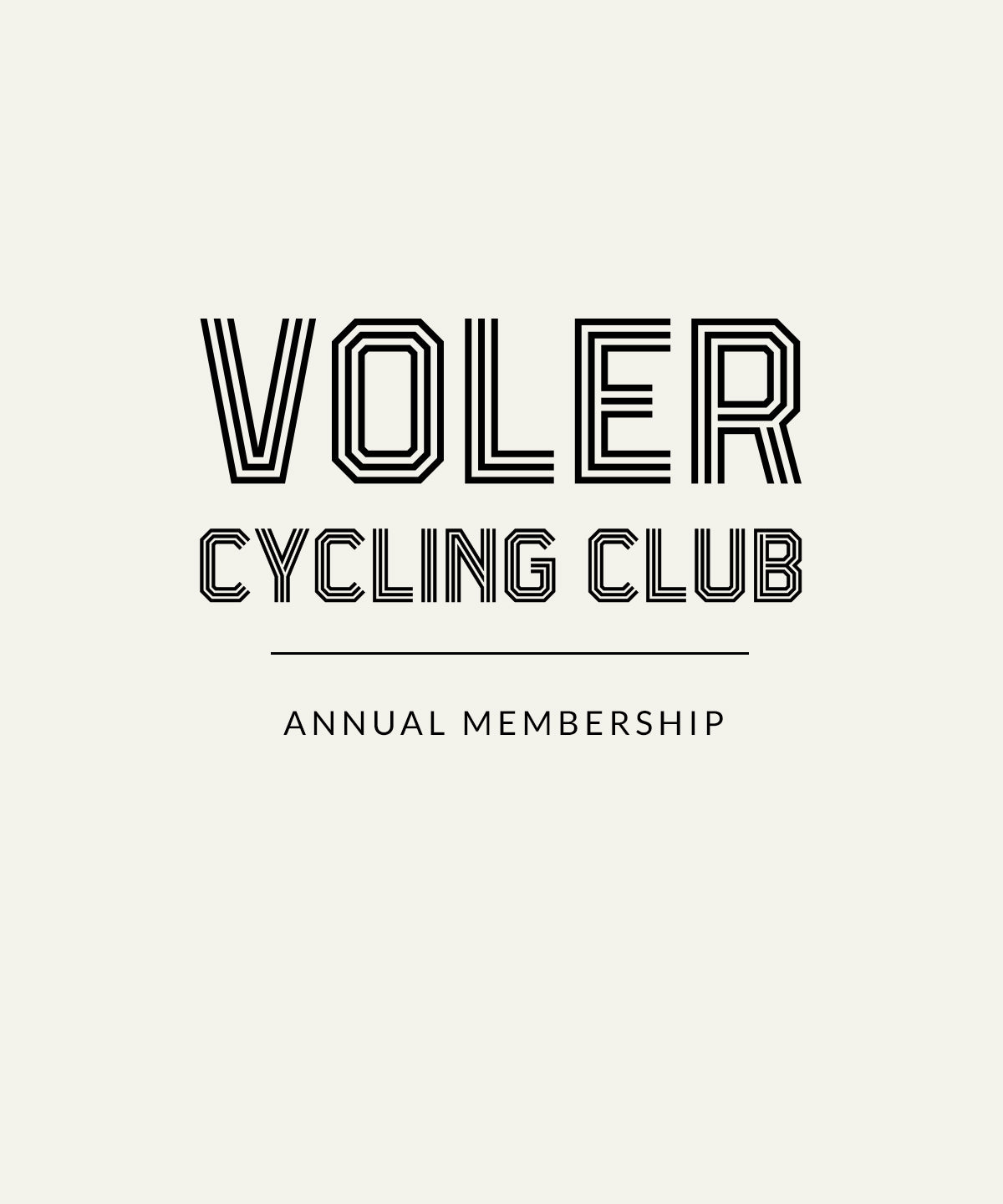 VOLER CYCLING CLUB ANNUAL MEMBERSHIP - CHAPTER MEMBERS