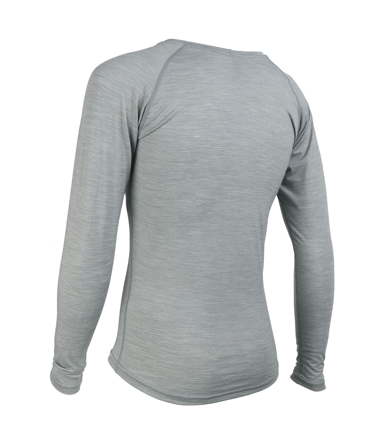 M. LIGHTWEIGHT MERINO LS BASE - GREY HEATHER