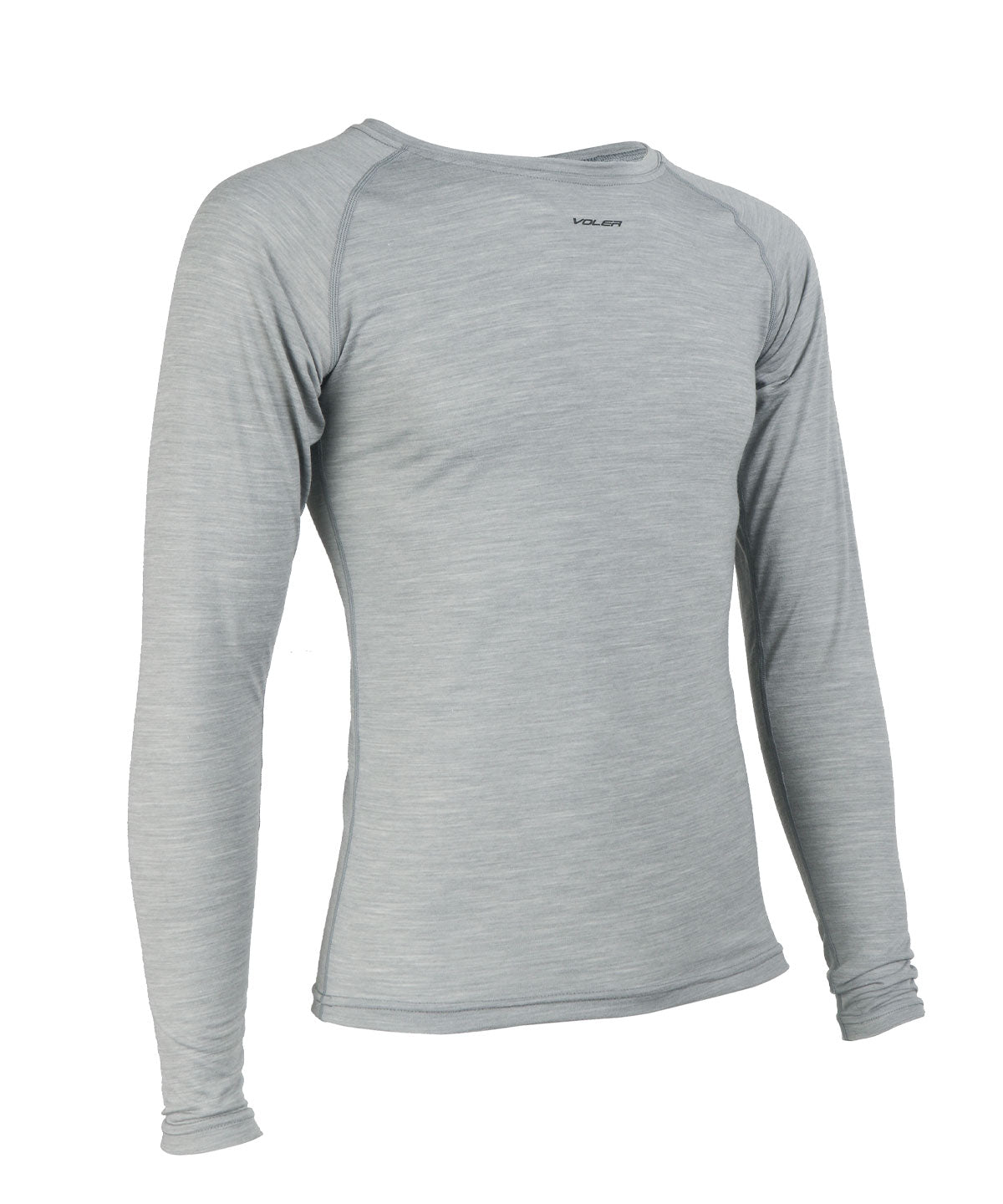 M. LIGHTWEIGHT MERINO LS BASE - GREY HEATHER