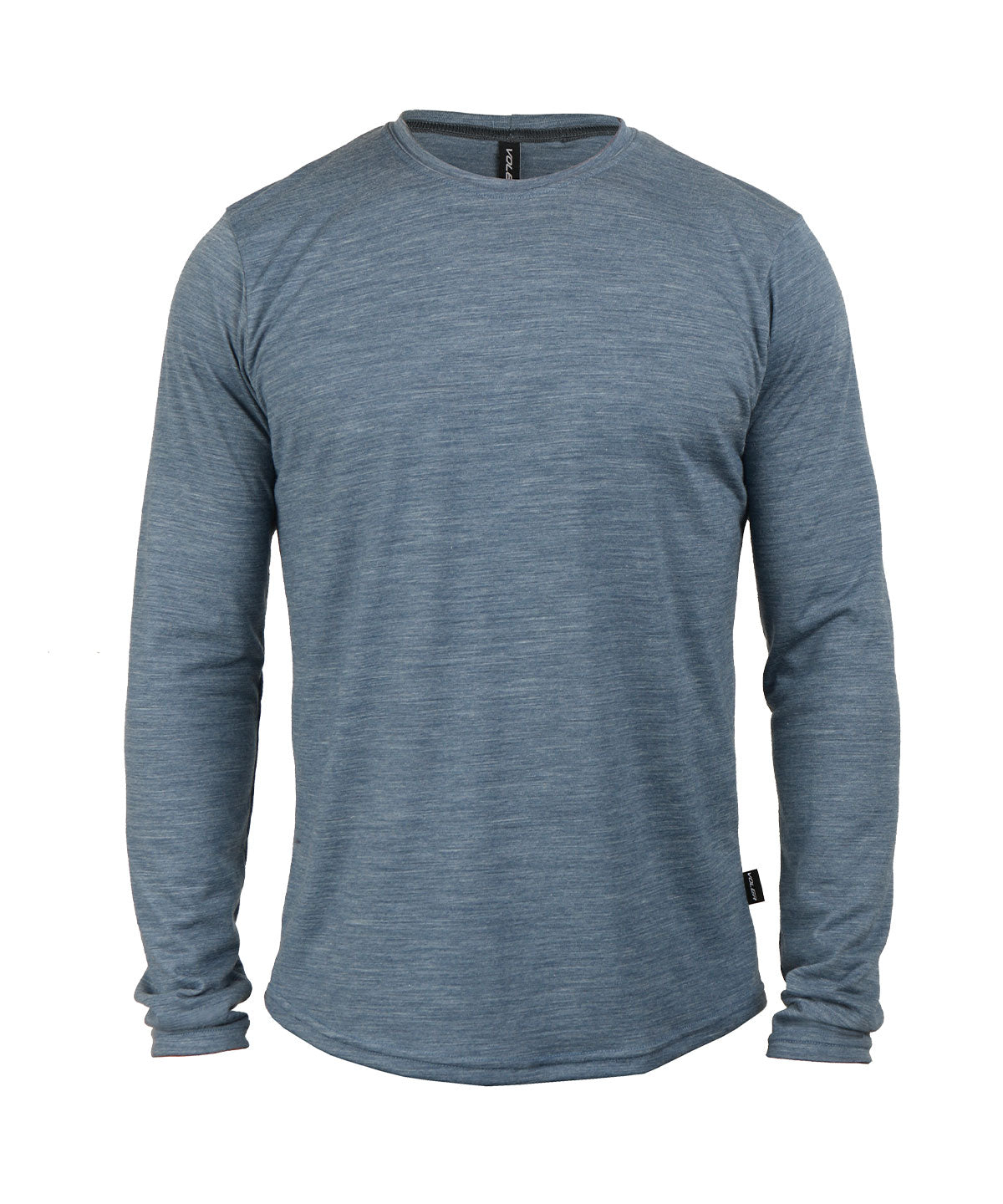 M. LIGHTWEIGHT MERINO LS TEE - SLATE HEATHER