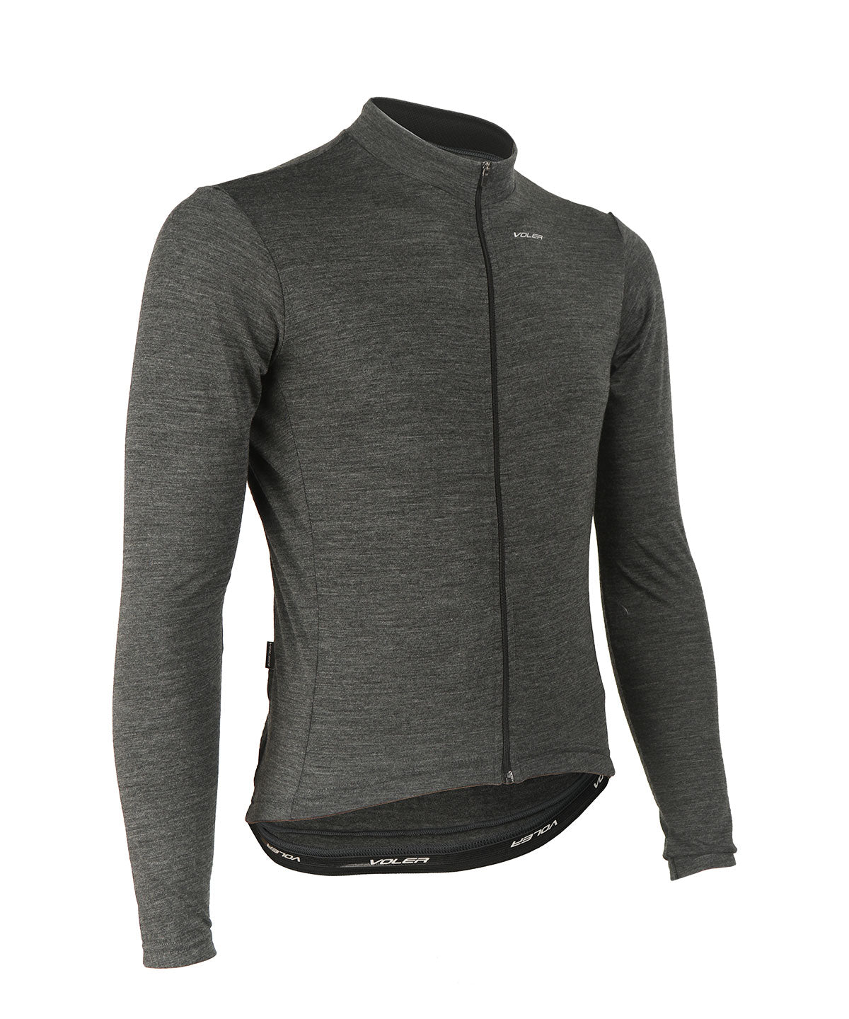 M. MIDWEIGHT MERINO LS JERSEY - CHARCOAL HEATHER