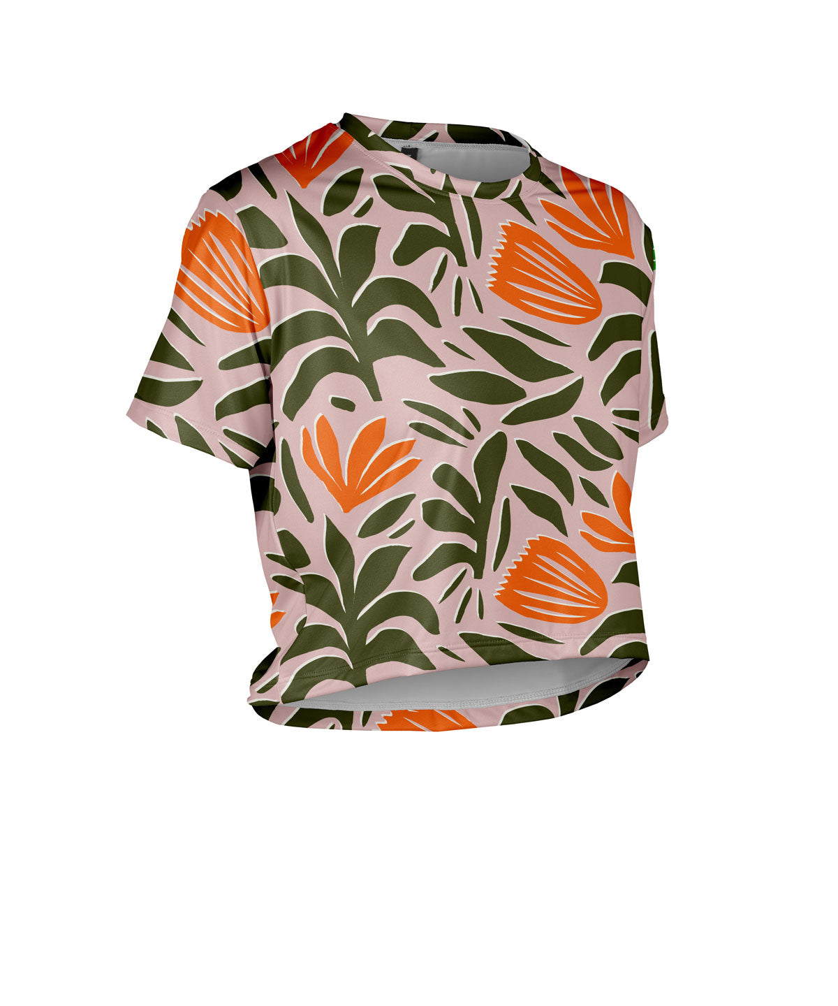 W. CROP TEE - SUMMER BOTANICAL