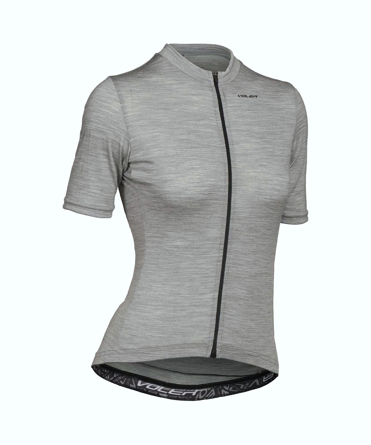W. LIGHTWEIGHT MERINO JERSEY - Voler - HEATHER GREY - 