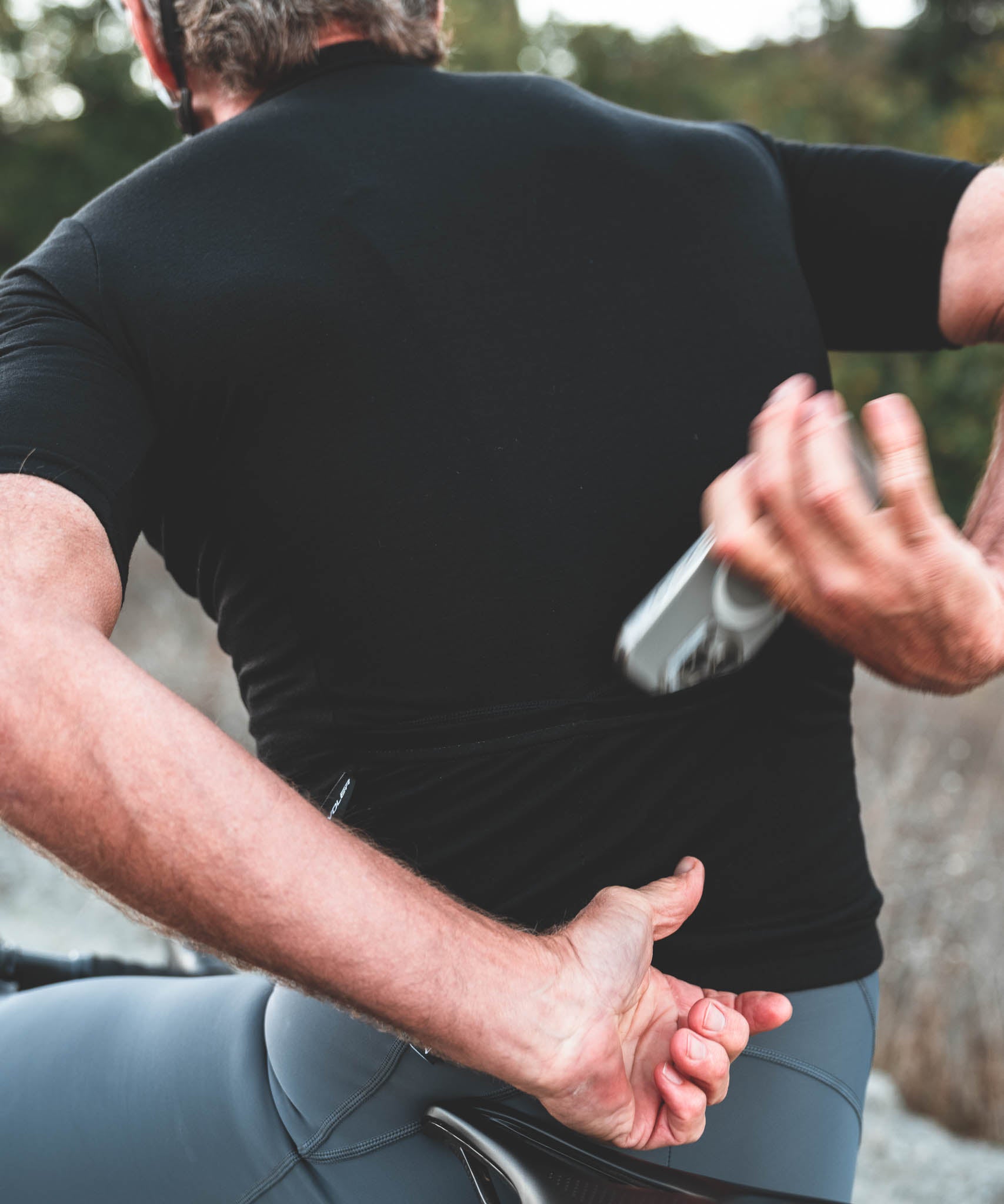 M. LIGHTWEIGHT MERINO JERSEY - BLACK