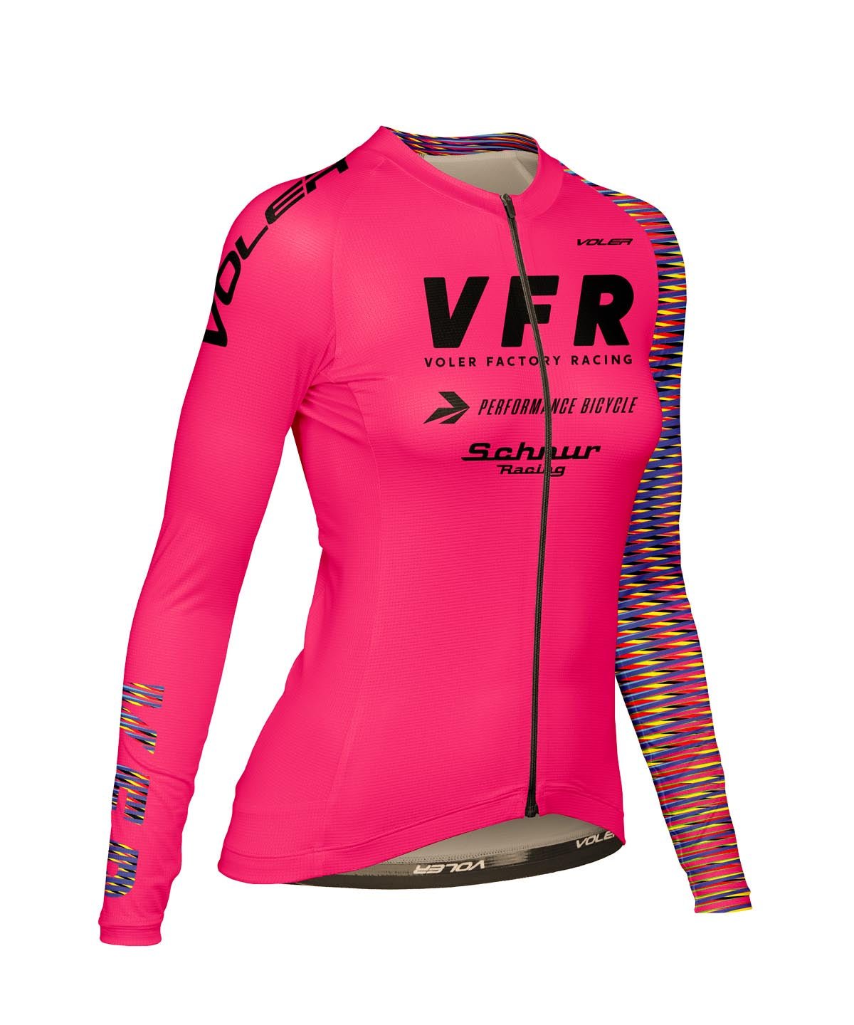 W. VELOCITY AIR LS JERSEY - VOLER FACTORY RACING - Voler - HYPER PINK - 1T20216HYP