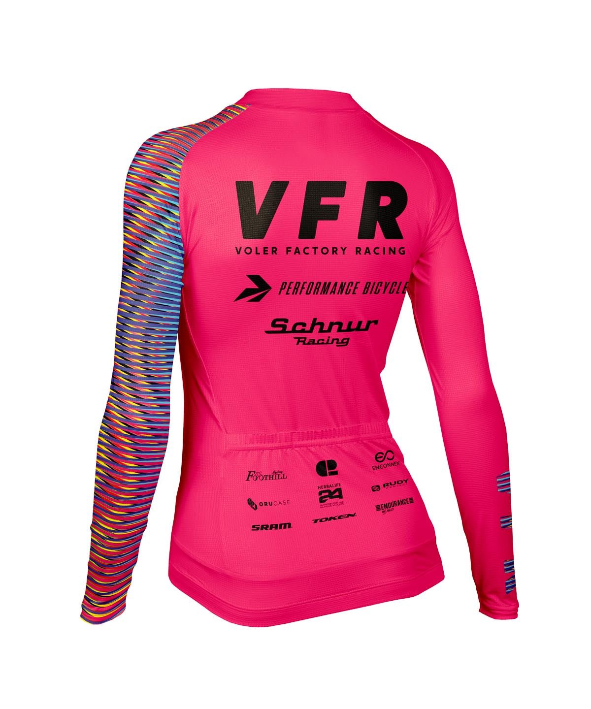 W. VELOCITY AIR LS JERSEY - VOLER FACTORY RACING - Voler - HYPER PINK - 1T20216HYP