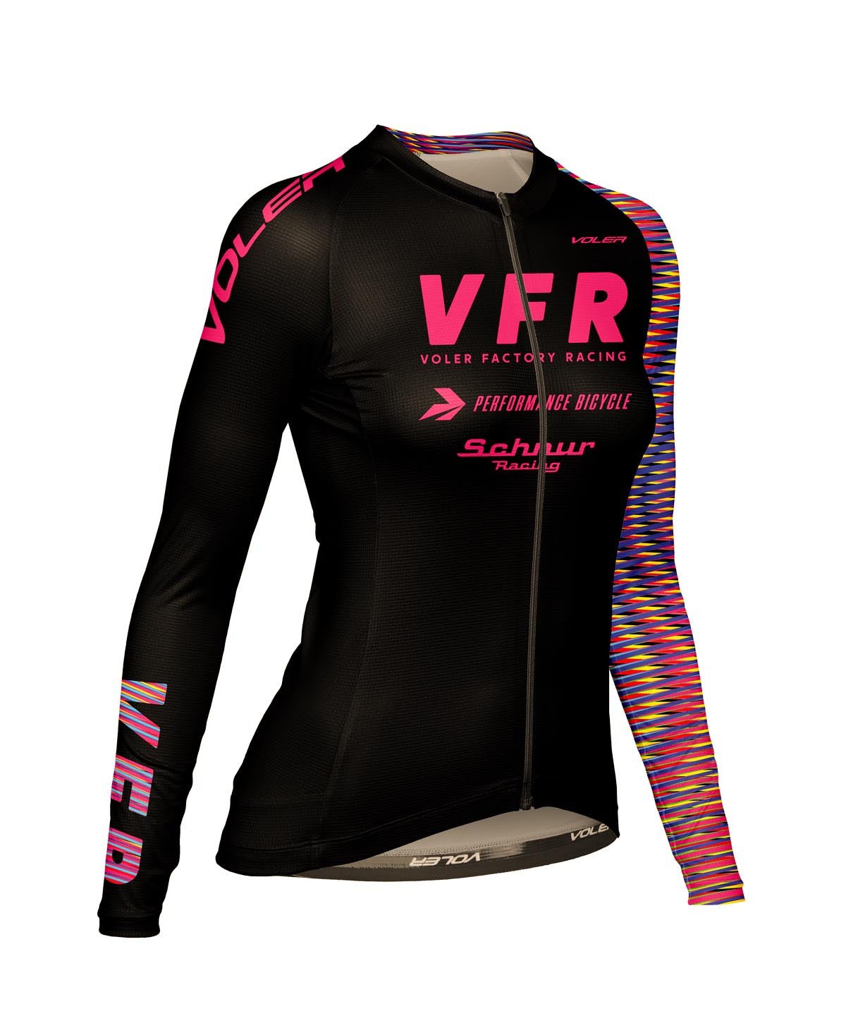 W. VELOCITY AIR LS JERSEY - VOLER FACTORY RACING - Voler - BLACK - 1T20216BLK