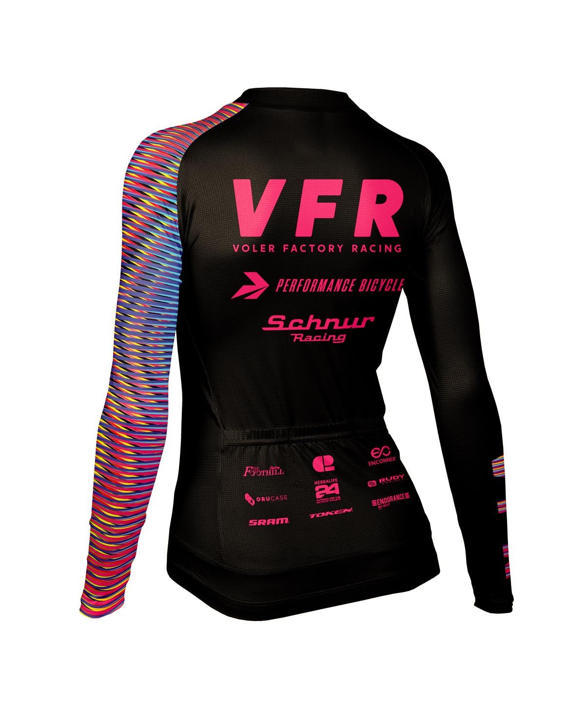 W. VELOCITY AIR LS JERSEY - VOLER FACTORY RACING - Voler - BLACK - 1T20216BLK