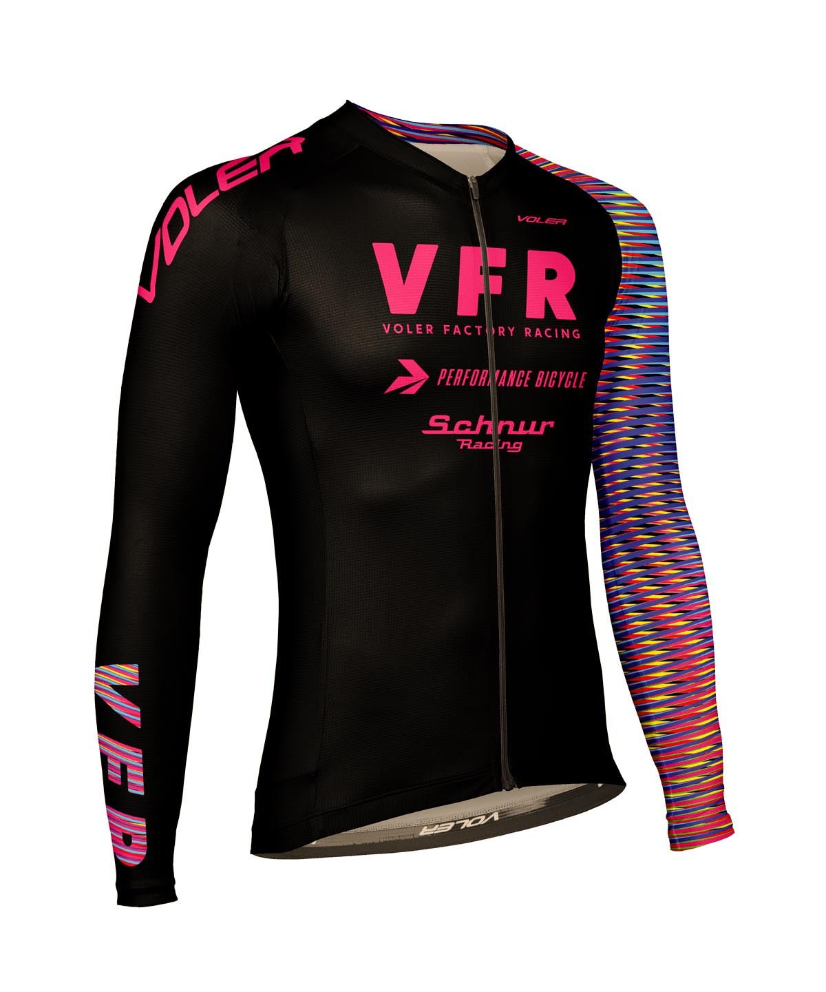 M. VELOCITY AIR LS JERSEY - VOLER FACTORY RACING - Voler - BLACK - 1T10216BLK