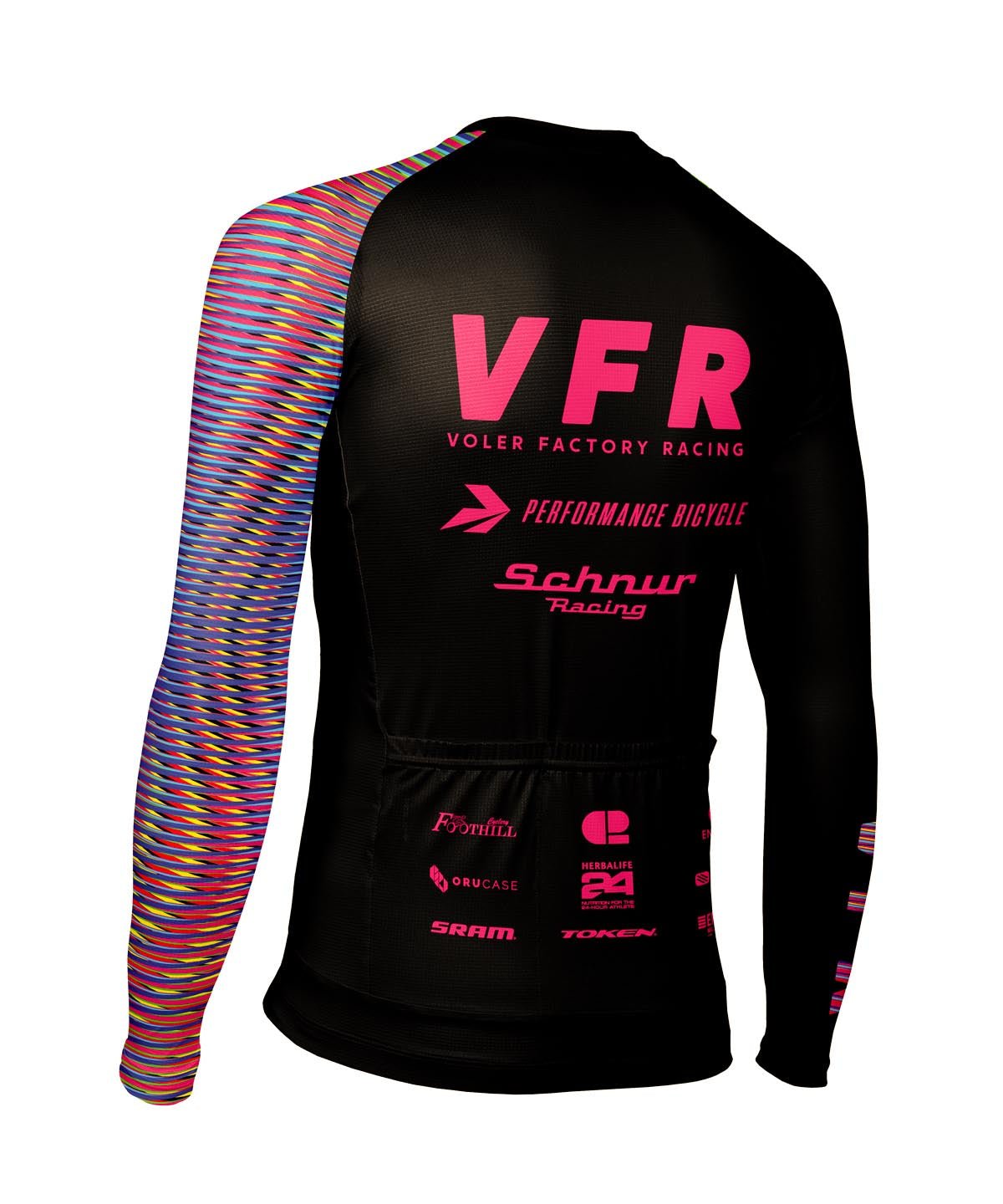 M. VELOCITY AIR LS JERSEY - VOLER FACTORY RACING - Voler - BLACK - 1T10216BLK