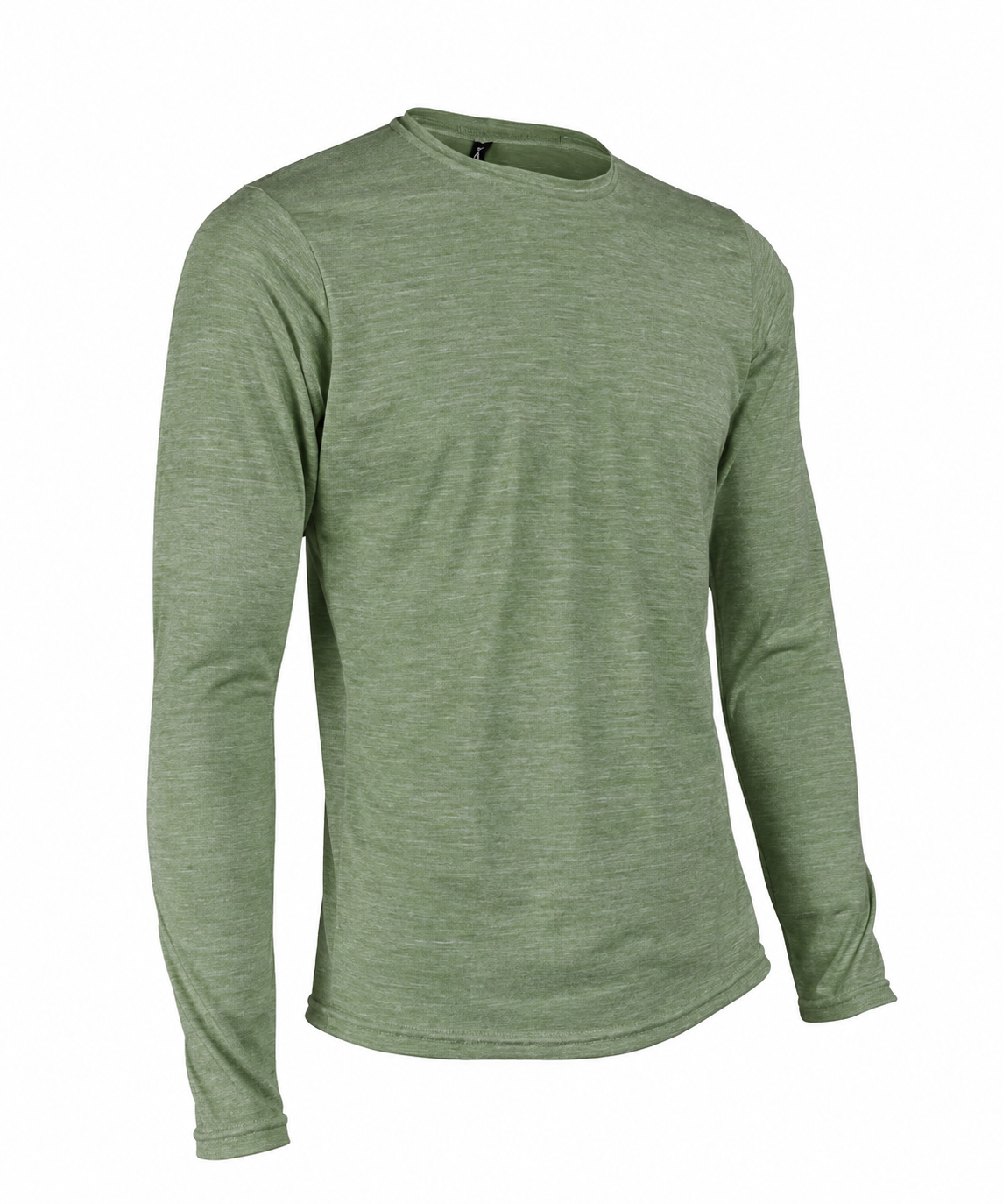 M. LIGTHWEIGHT MERINO LS TEE - MOSS HEATHER