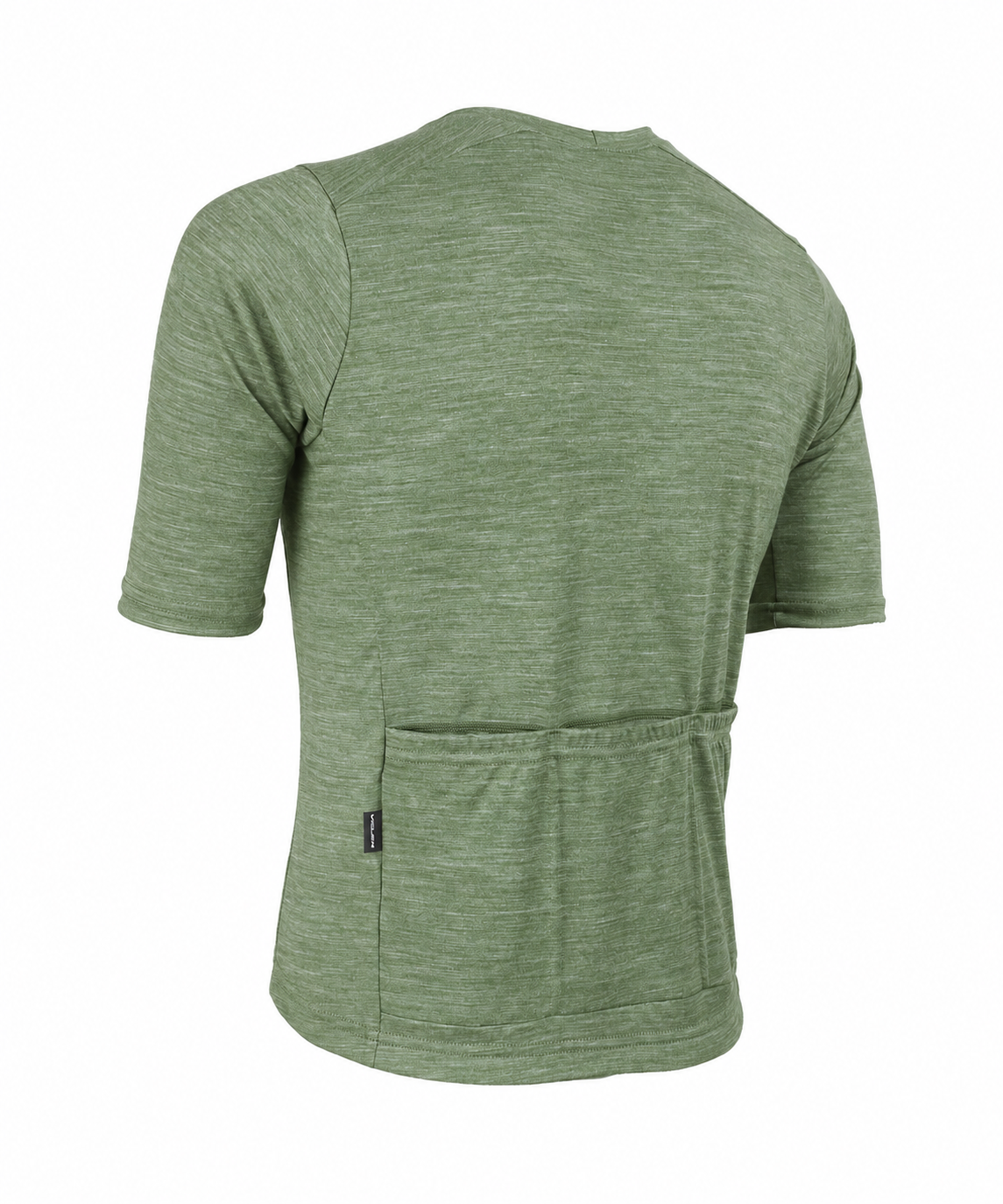 M. MERINO 50 ZPPERLESS JERSEY - HEATHER MOSS