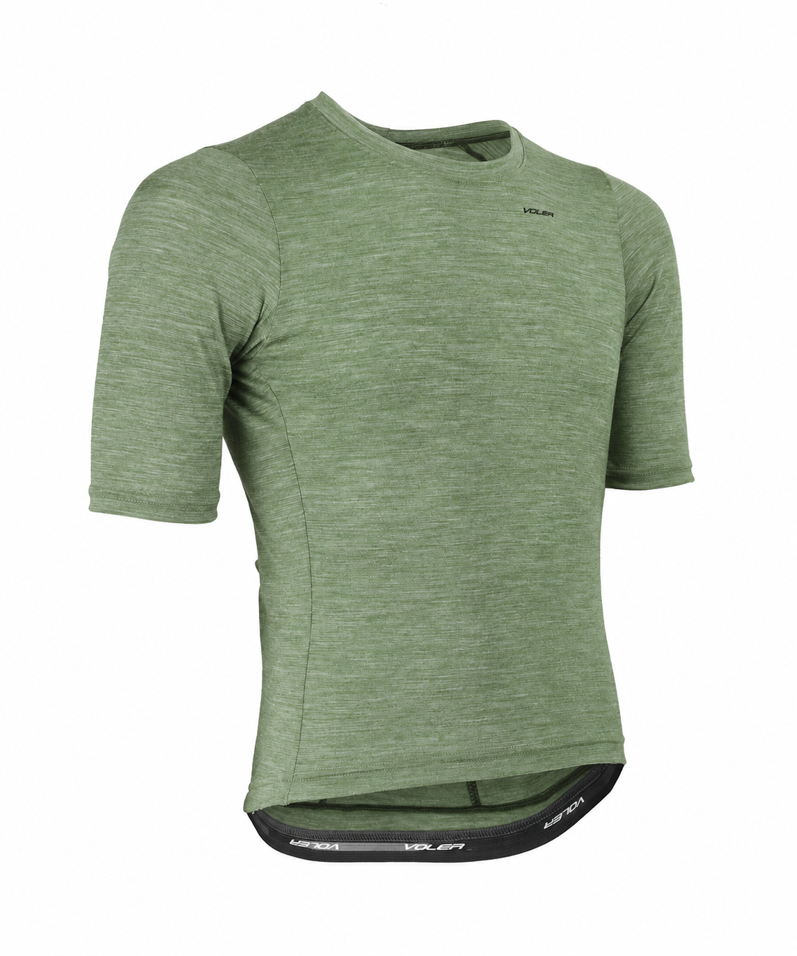 M. MERINO 50 ZPPERLESS JERSEY - HEATHER MOSS
