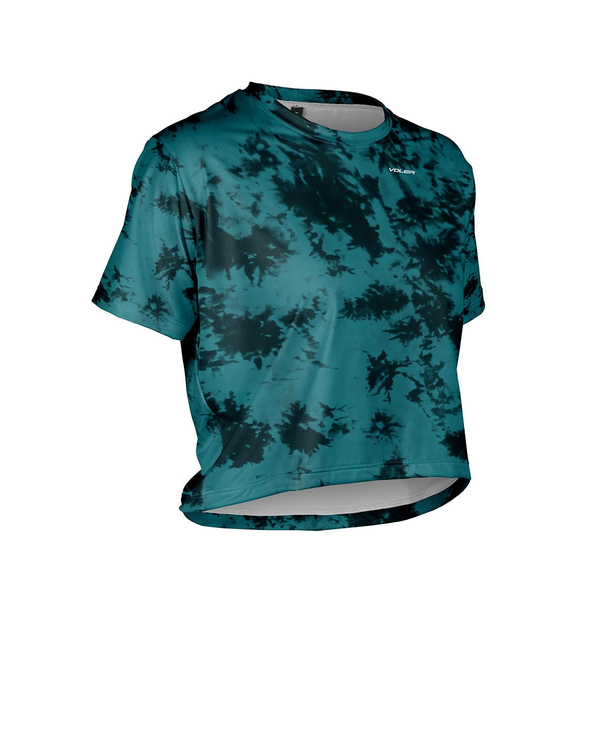 W. CROP TEE - CRYSTAL TIE DYE