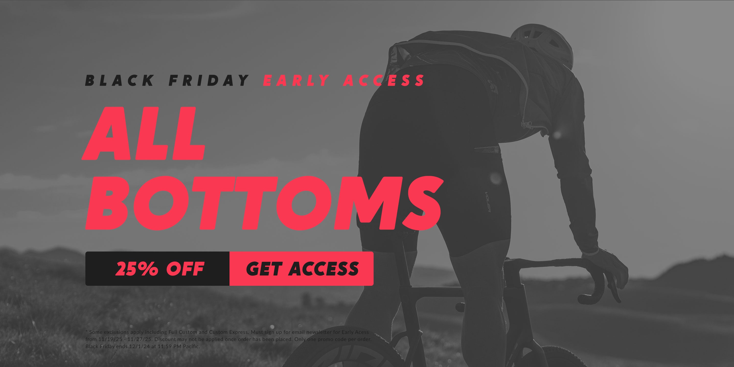 25% off All Bottoms during Black Friday Sale