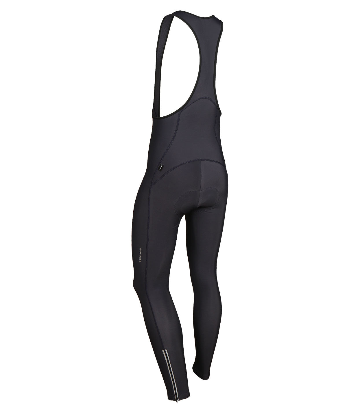 LE COL Women's Sport Bib Tights II, Fleece Lined Thermal Cycling Leggings, Foam Chamois Pad & Reflective Fabric
