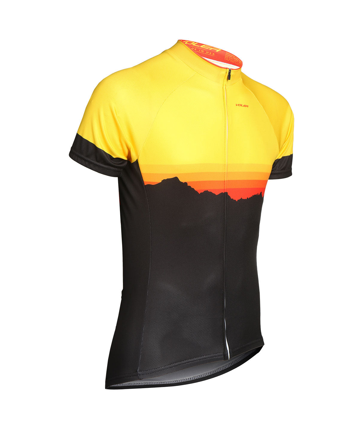 Black yellow cycling online jersey