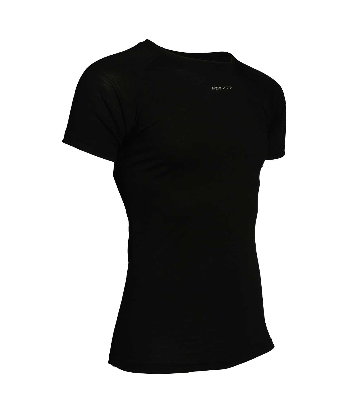 Voler Inc. M. Lightweight Merino SS Base Black XSM