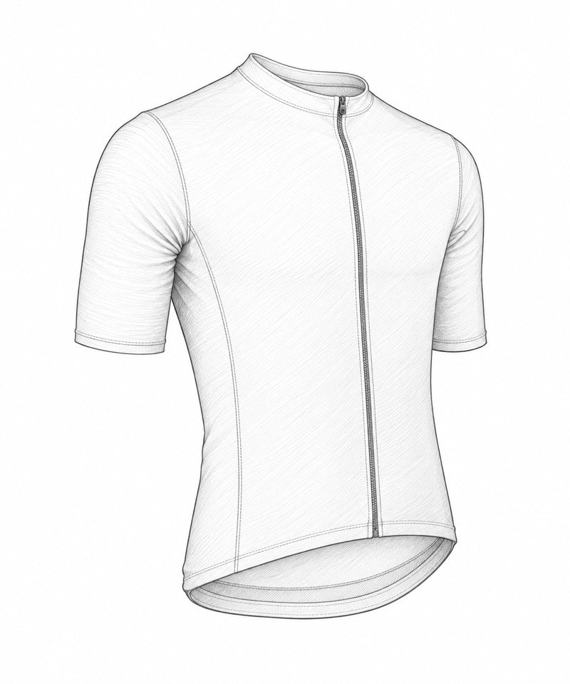 Front illustration of Lightweight Merino Jersey