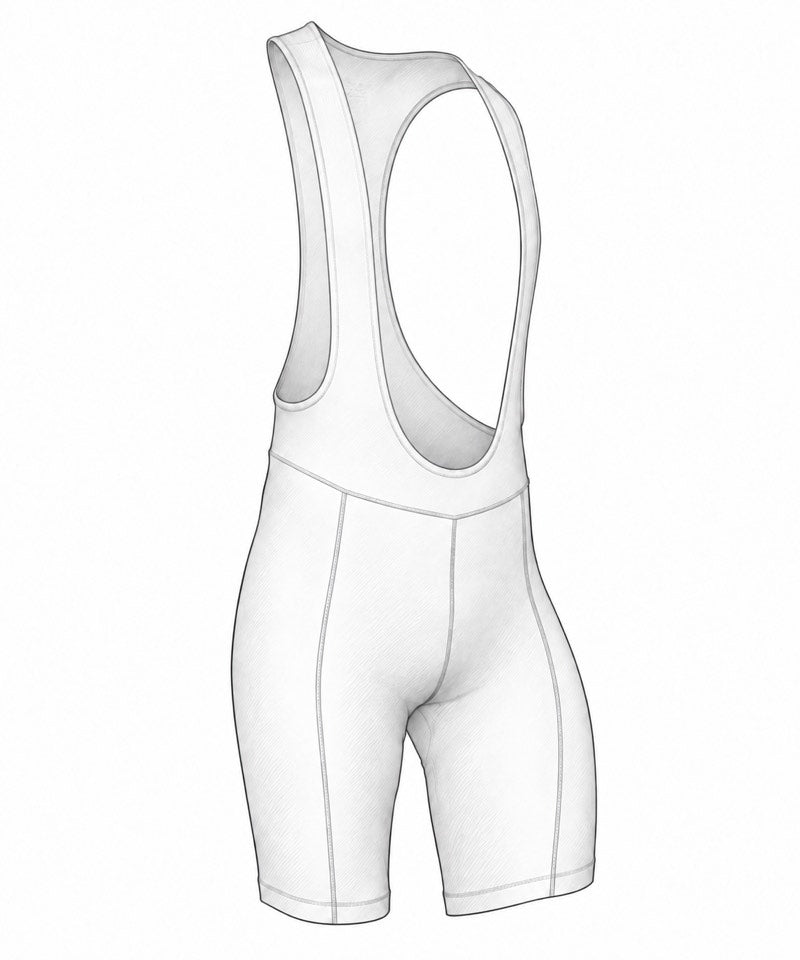 Front three-quarter illustration of Peloton Bib